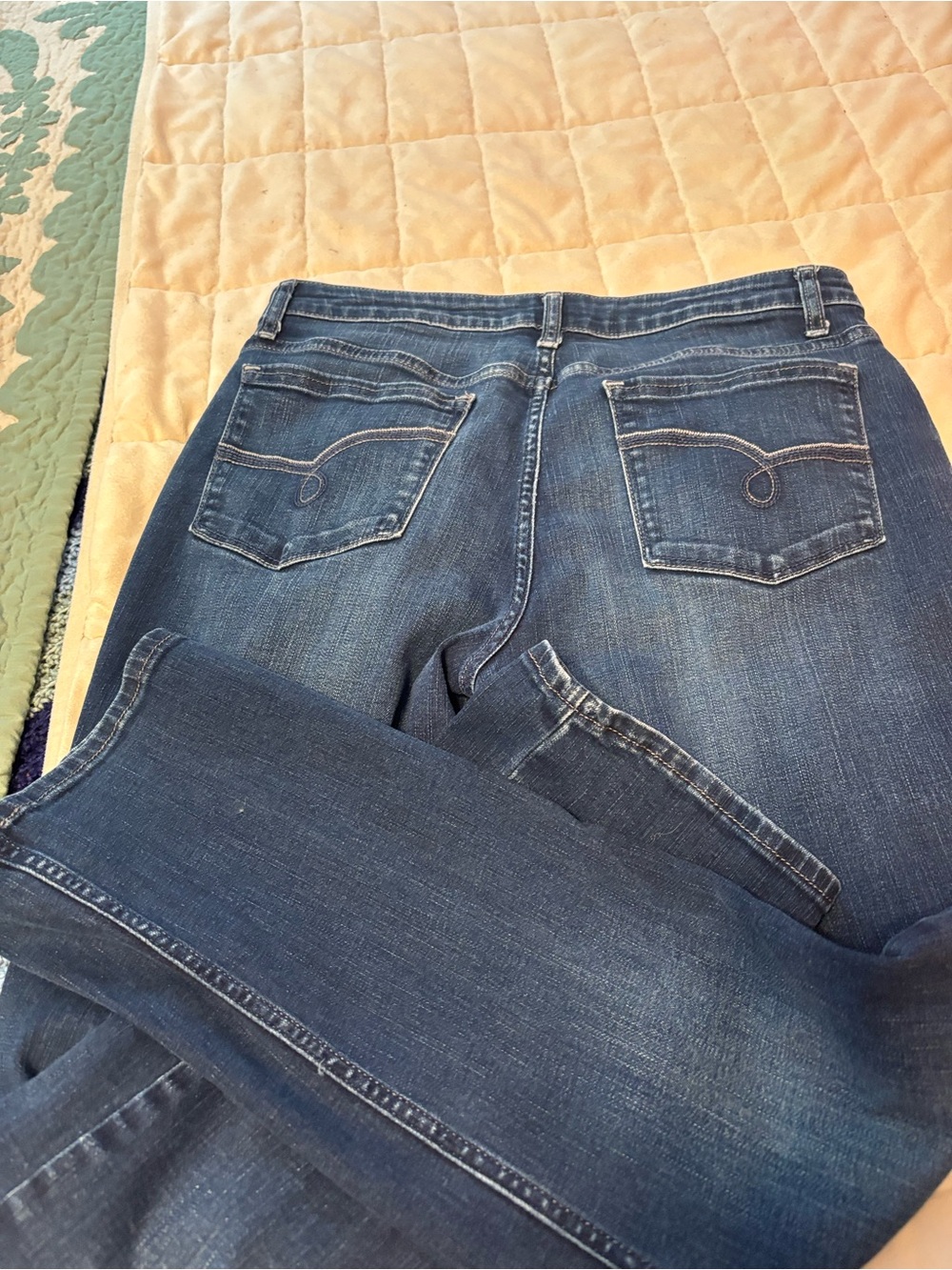 Riders by Lee Straight Leg Jeans in Dark Blue Wash